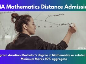 MA Mathematics Distance Admission 2025: Last Date, Fees, Eligibility & Syllabus