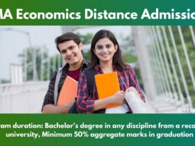 MA Economics Distance Admission 2025: Last Date, Fees, Eligibility & Syllabus
